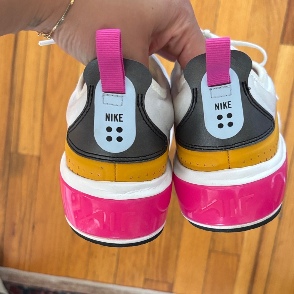 Nike Women's White, Yellow & Pink Running Sneakers - Picture 3 of 3